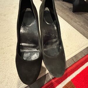 Rockport black platform heels